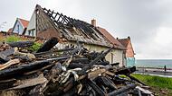 Die Spuren des Brandes sind in Platz bis heute deutlich sichtbar.