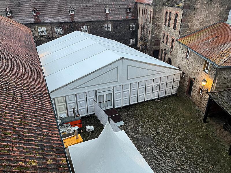 Innenhof Schloss Saaleck Innenhof Schloss Saaleck