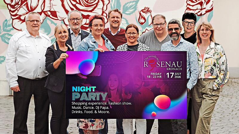 Die Geschäftsleute der „freundlichen Rosenau“ laden zur Night Party ein.Foto Dölling Die Geschäftsleute der „freundlichen Rosenau“ laden zur Night Party ein.Foto Dölling