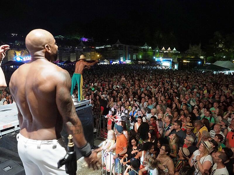 Capoeira-Show beim Samba-Festival in Coburg