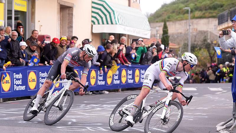 Mathieu van der Poel und Tadej Pogačar