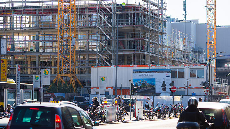 Auf der Atrium-Baustelle ist seit einigen Wochen der Baufortschritt deutlich erkennbar.