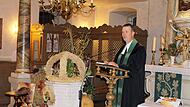Pfarrer Andreas Krauter predigte am Kreisernte-Dankgottesdienst.