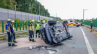 In diesem Wagen saß der Junge, der bei dem Unfall schwer verletzt wurde.