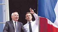 Im Dezember 2024 ernannte Frankreichs Präsident Emmanuel Macron (rechts) den Vorsitzenden der Partei Mouvement démocrate (Demokratische Bewegung), Francois Bayrou, zum Premierminister. &#160;&#160;