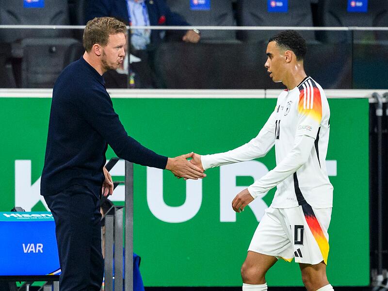 Julian Nagelsmann und Jamal Musiala