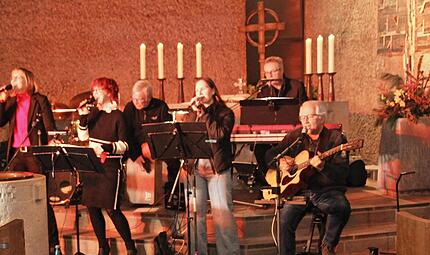 Unser Bild entstand bei einem Konzert der Musikgruppe Jericho in der St. Michaelskirche in Hammelburg im vergangenen Jahr.