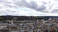 Wolken und Sonne &uuml;ber Passau