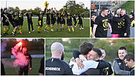Gro&szlig;er Jubel war beim TSV Scherneck angesagt, als der Titelgewinn in der Kreisklasse 3 feststand.