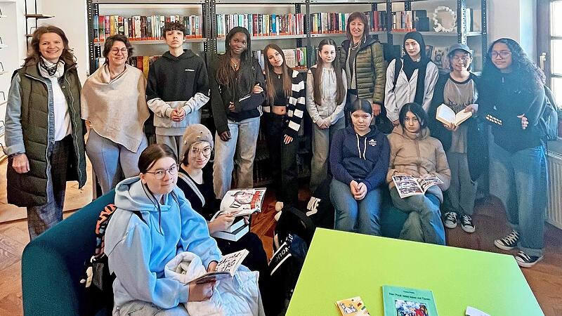 Besuch in der Stadtbibliothek Bad Br&uuml;ckenau