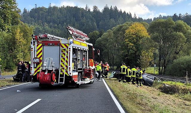 Zwischen Steinwiesen und Mauthaus ereignete sich ein schwerer Unfall.