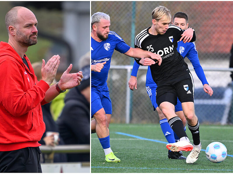 Buckenhofens Trainer Markus Fischer freut sich über Winterneuzugang Benedikt Kühn von der SpVgg Jahn Forchheim, Buckenhofens Trainer Markus Fischer freut sich über Winterneuzugang Benedikt Kühn von der SpVgg Jahn Forchheim,