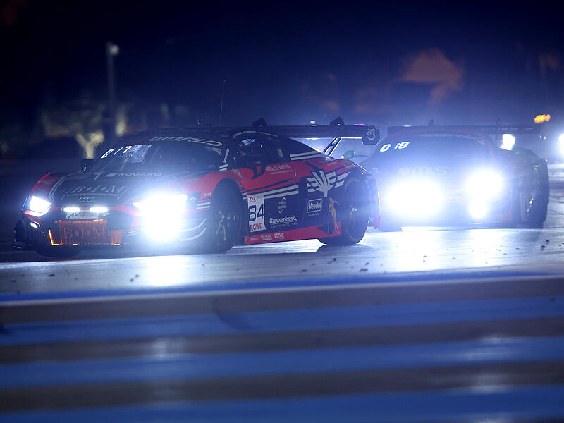 Christopher Haase konnte im Eastalent-Audi #84 beim GTWC-Auftakt in Le Castellet in der Nacht gl&auml;nzen.