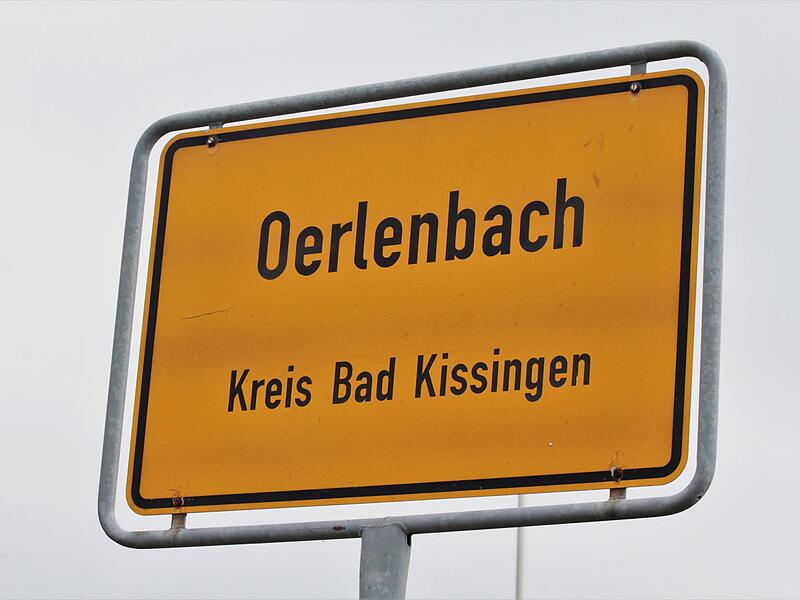 Ortschild von Oerlenbach