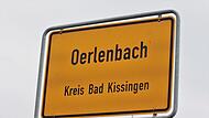 Ortschild von Oerlenbach