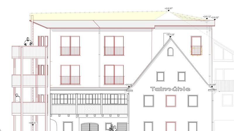 Die Talm&uuml;hle, eines der &auml;ltesten H&auml;user in Metzdorf, wird derzeit zu einem Mehrfamilienhaus mit sieben Mietwohnungen umgebaut. Repro: Johannes Jahrei&szlig;