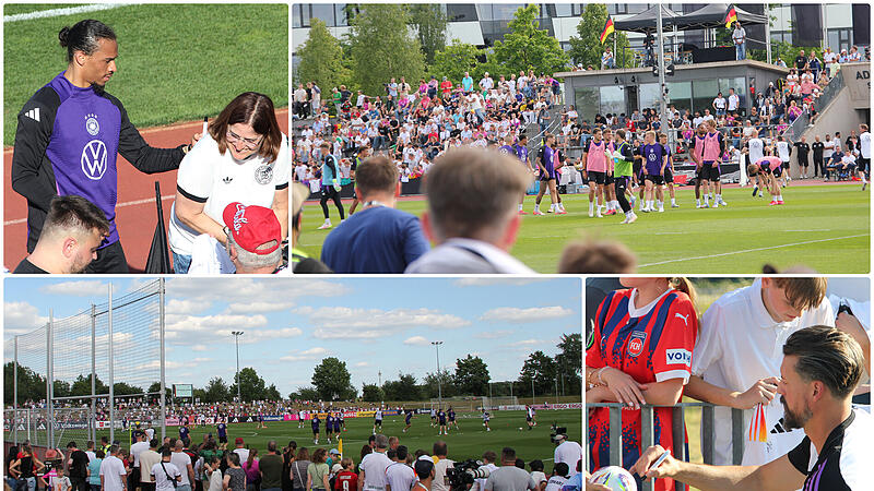 Der DFB ist wieder da. Und nach der Ankunft am Home Ground trainierte die Nationalelf in Herzogenaurach &ouml;ffentlich.