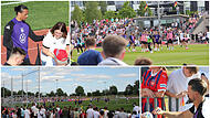 Der DFB ist wieder da. Und nach der Ankunft am Home Ground trainierte die Nationalelf in Herzogenaurach öffentlich.