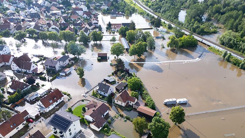 Hochwasser in Bayern - Reichertshofen