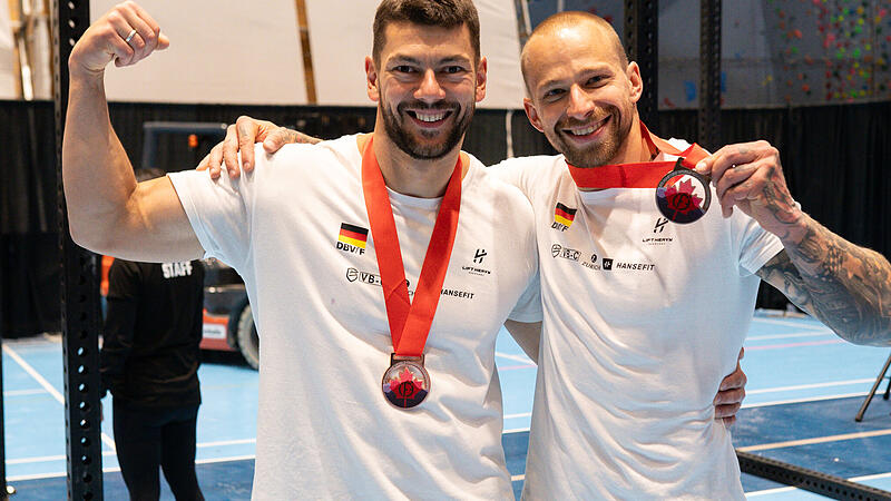 Marc Jersch (rechts) erwartet zum "Kulmbach Throwdown" am Samstag auch seinen Nationalmannschafts-Kollegen Pierre Rehfeld.