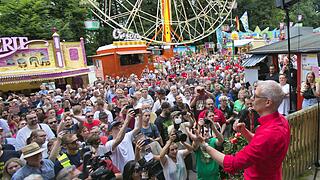 Endlich wieder Annafest: Oberbürgermeister Uwe Kirschstein (SPD) eröffnet am Freitagabend das Fest offiziell mit dem traditionellen Anstich.
