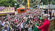 Endlich wieder Annafest: Oberbürgermeister Uwe Kirschstein (SPD) eröffnet am Freitagabend das Fest offiziell mit dem traditionellen Anstich.