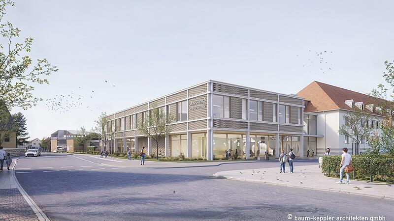 Der geplante Erweiterungsbau der Lucas-Cranach-Grundschule