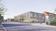 Der geplante Erweiterungsbau der Lucas-Cranach-Grundschule