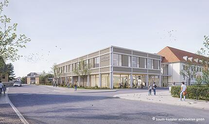 Der geplante Erweiterungsbau der Lucas-Cranach-Grundschule