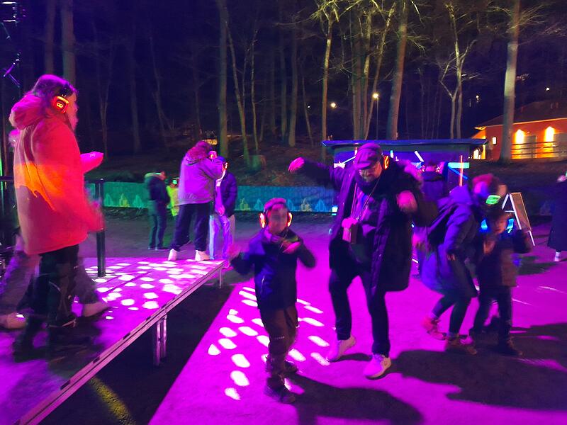 Die Silent Disco lockte bereits im vergangenen Jahr viele Menschen an.Silent Disco im Kellerwald