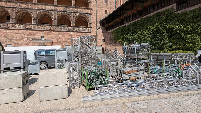 Bühne für das Plassenburg Open Air