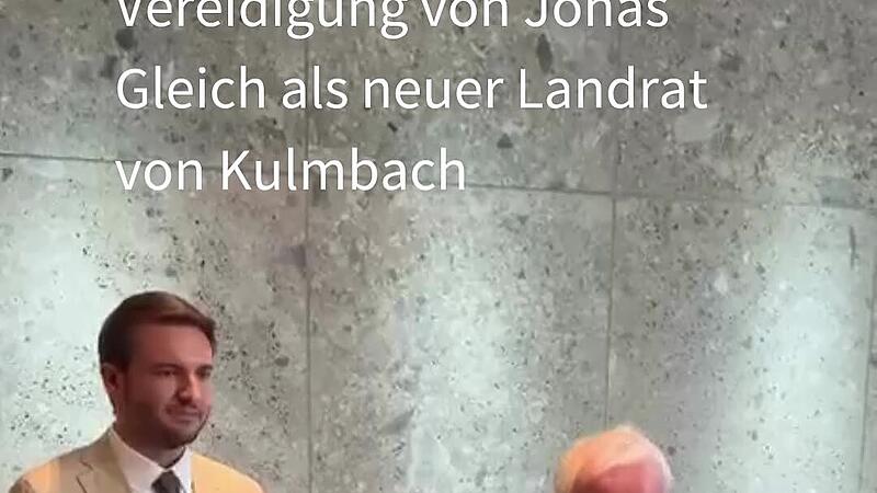 Vereidigung von Jonas Gleich