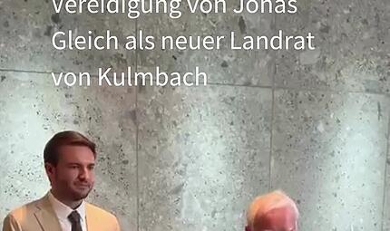 Vereidigung von Jonas Gleich