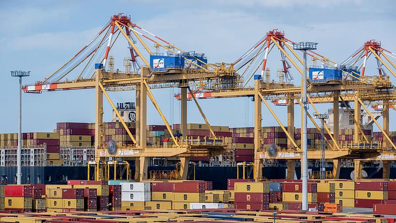Containerterminal in Bremerhaven