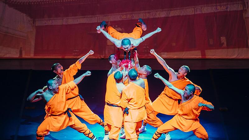Die Mönche des Shaolin Kung-Fu bieten eine atemberaubende Live-Show.