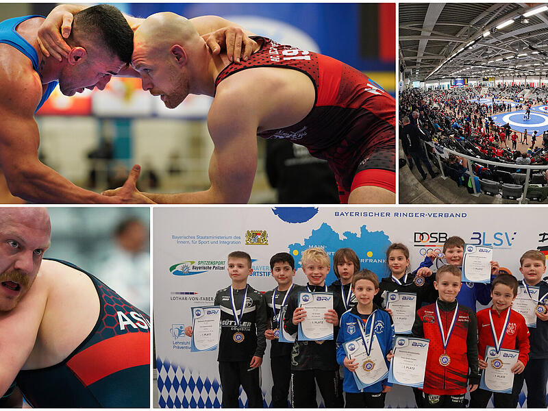 Die besten Ringer des Freistaats k&auml;mpften am Wochenende in Coburg um Bayerische Meistertitel.