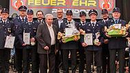Verdiente Mitglieder werden geehrt.