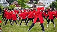 Tanz-Flashmob im Siebener-Park Bad Br&uuml;ckenau.