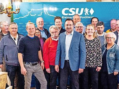 Die Stadtratskandidaten der CSU Ebermannstadt.