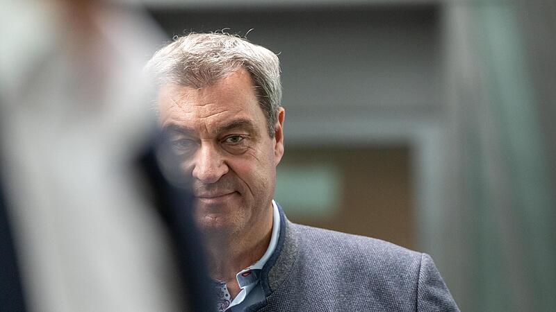 Markus Söder, CSU-Vorsitzender, bei einer Pressekonferenz nach der CSU-Vorstandssitzung