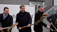 Markus Söder bei Bosch Bamberg zur Wahl Trumps