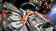 Fahrgestell mit Batterie für ein E-Auto Fahrgestell mit Batterie für ein E-Auto