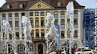 Brunnen auf dem Coburger Marktplatz