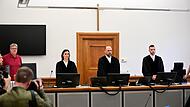 Die neugeschaffene Wirtschaftsstrafkammer mit den Richtern Sophie Zeiher, Jochen Götz (Vorsitz) und Christian Blümel