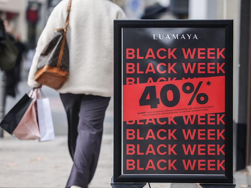 Rabattaktion zum Black Friday