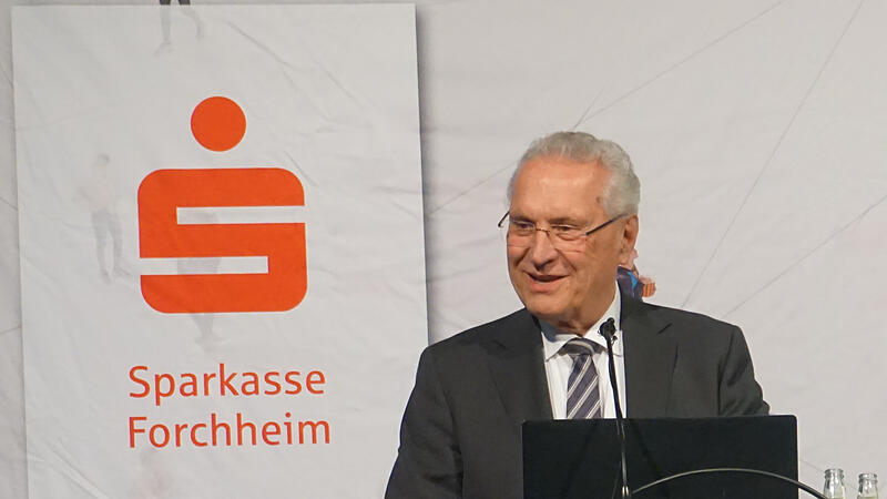 Innenminister Joachim Herrmann spricht in Forchheim &uuml;ber Innere Sicherheit.