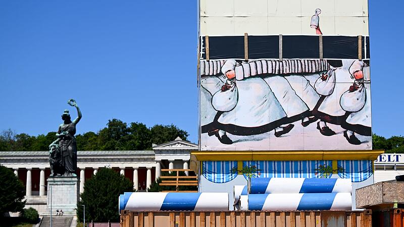 Aufbau Oktoberfest Aufbau Oktoberfest