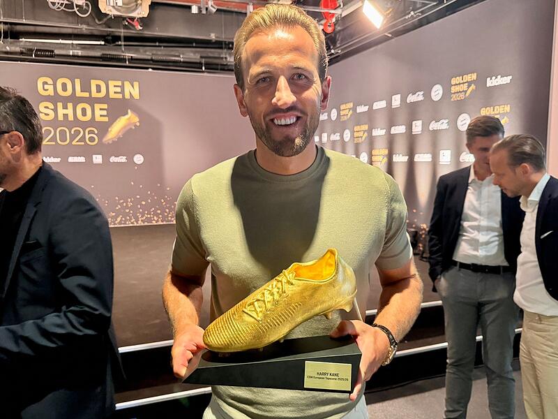 Auszeichnung "Goldener Schuh" f&uuml;r Bayern-Profi Harry Kane