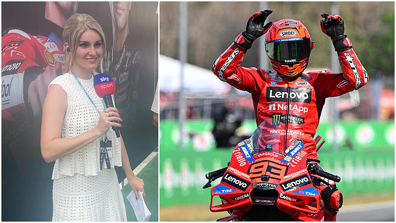 Sky-Moderatorin Lisa Hofmann tippt auf Marc Marquez als MotoGP-Weltmeister 2025.
