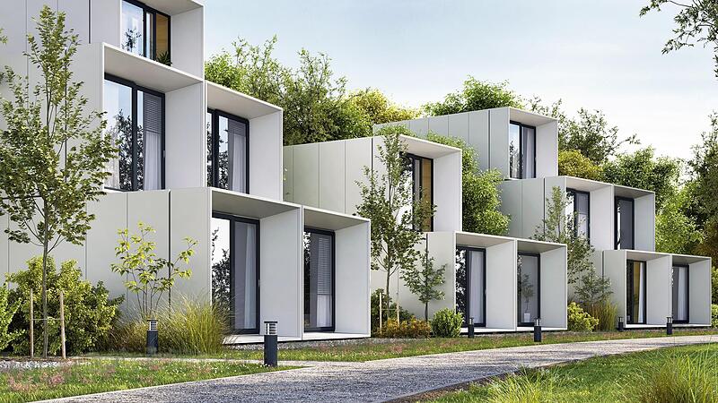 Moderne Wohnanlage wie diese k&ouml;nnten schon bald auch in H&ouml;chstadt real werden.